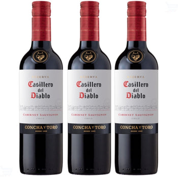 Vinho Casillero Del Diablo Cabernet Sauvignon375ml Kit Com3