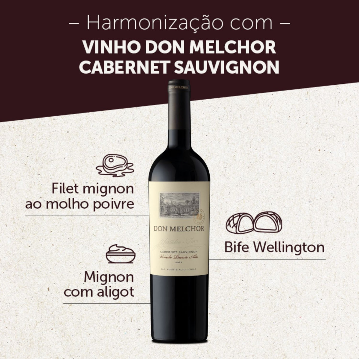 Vinho Concha Y Toro Don Melchor Cabernet Sauvignon750ml 2021