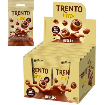 Trento Bites Avelas Ao Leite Com 12 Unidades 40g