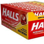 Bala Halls Morango Caixa Com 21 Unidades 28g