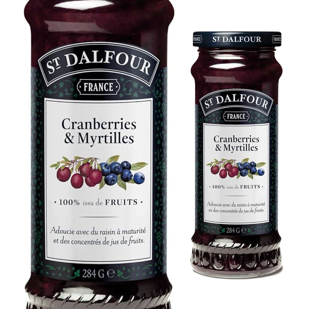 Geleia Cranberry e Mirtilo St. Dalfour Vidro 284g