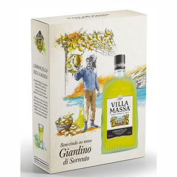 Licor Limoncello Villa Massa 700ml + 2 Copos Personalizados