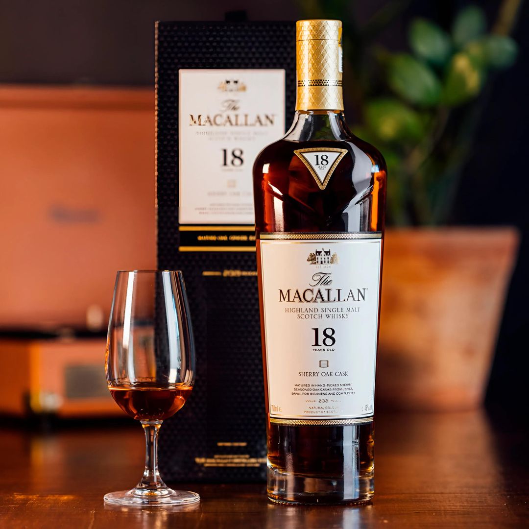 The Macallan Sherry Oak 18 Anos Single Malt Scotch 700ml – Alto