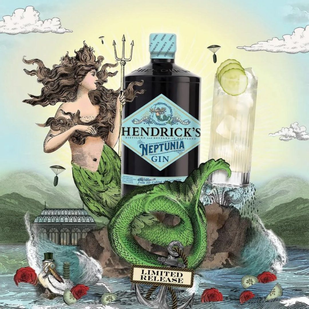 Gin Hendrick\'S Neptunia Edicao Limitada Garrafa 750ml