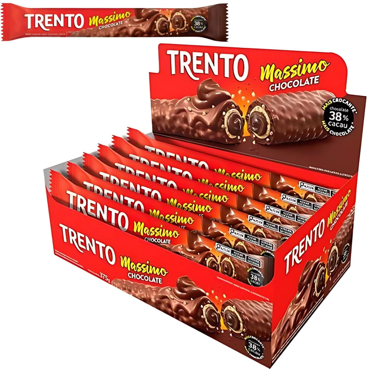 Trento Massimo Chocolate 25G Caixa Com 15 Unidades
