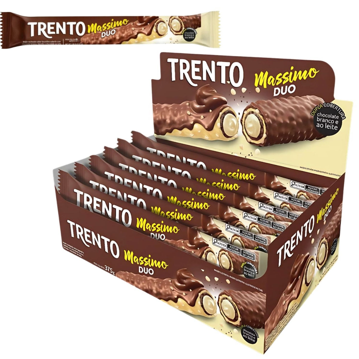 Chocolate Trento Massimo Duo 25G Caixa Com 15 Unidades