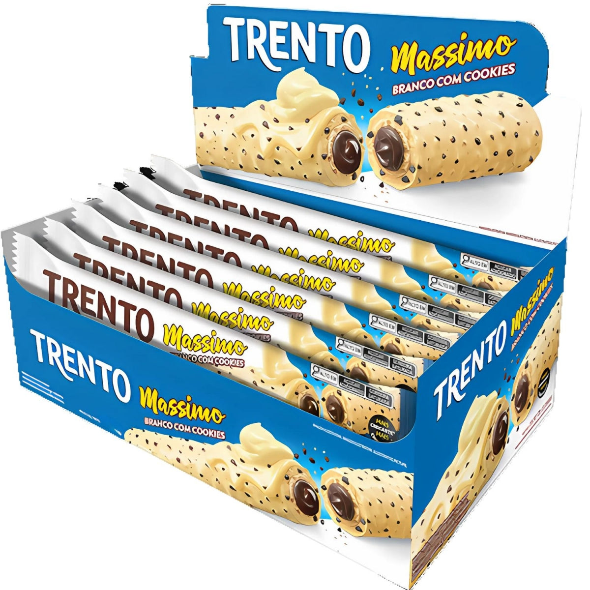 Chocolate Trento Massimo Branco Com Cookies 25G Caixa Com 15