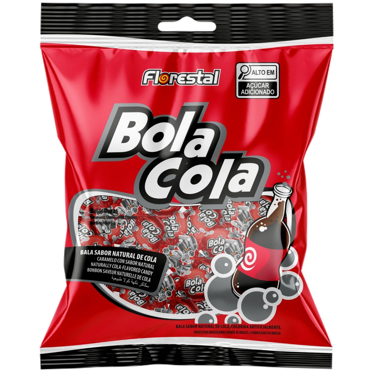 Bala Bolinha Cola Florestal 122G