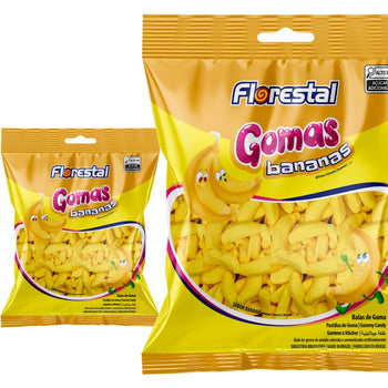 Bala Goma Bananas Florestal 60G