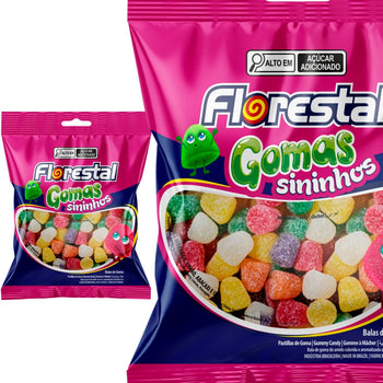 Bala Goma Sininhos 60G