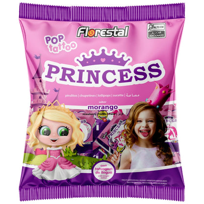 Pirulito Florestal Pop Tattoo Princesa 48G
