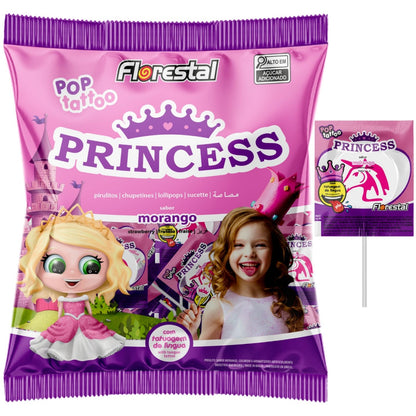 Pirulito Florestal Pop Tattoo Princesa 48G