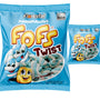 Marshmellow Fofs Twist Azul Brco 6 Unidades De 220G