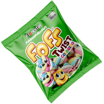 Marshmallow Fofs Twist Colorido 6 Unidades De 220G