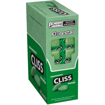 Chiclete Florestal Cliss Menta 16,8G Cartela Com 12