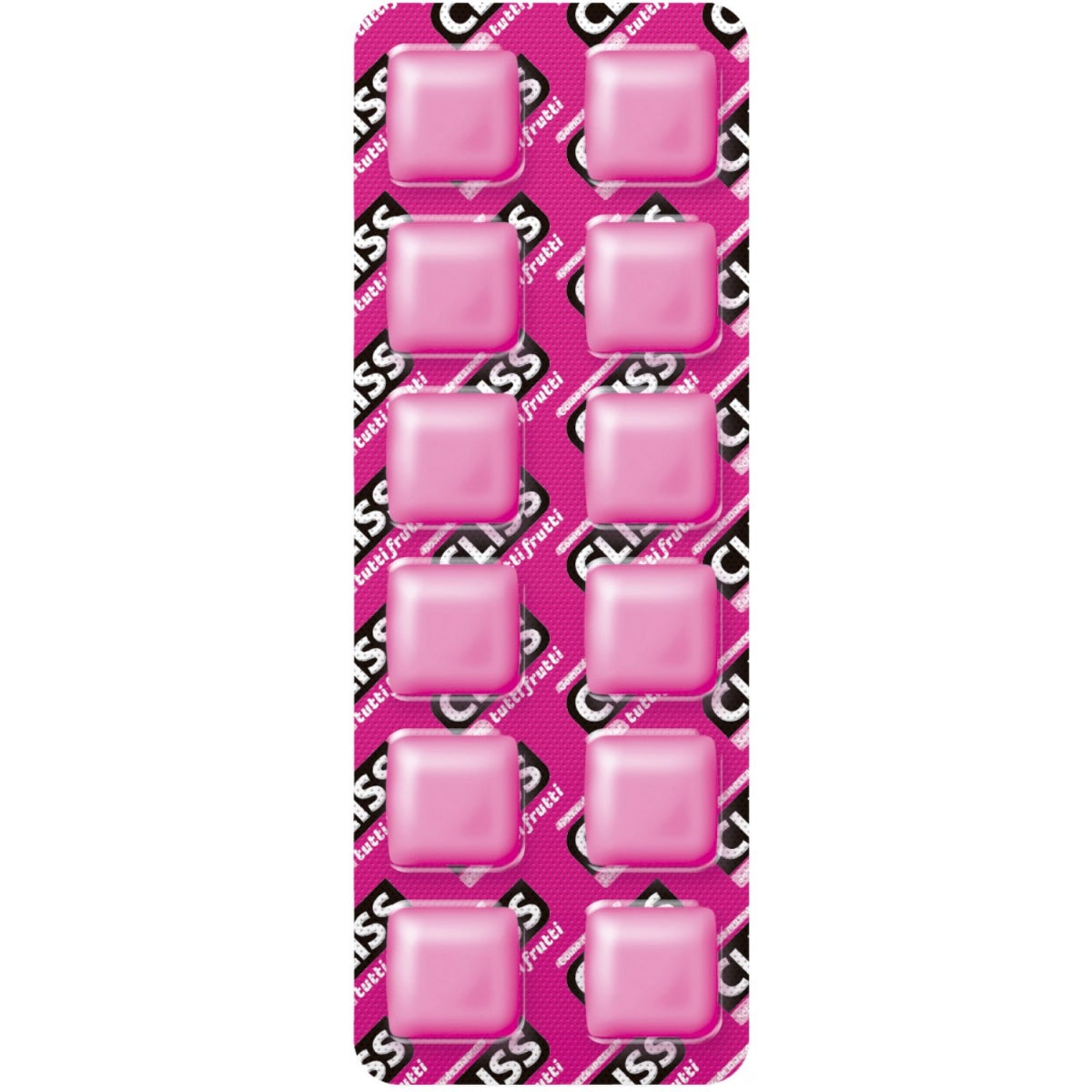 Chiclete Florestal Cliss Tutti Frutti 16,8G Cartela Com 12