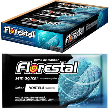 Chiclete Florestal Laminado Hortela 8,5G Display Com 15