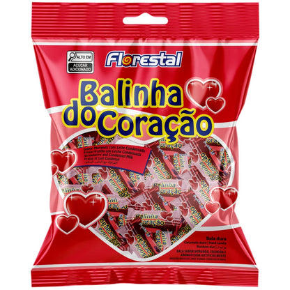 Balinha De Coracao Morango Florestal 500G