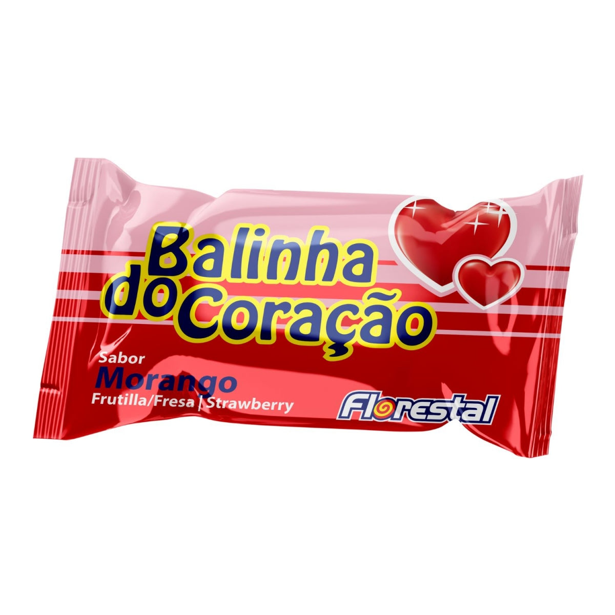 Balinha De Coracao Morango Florestal 500G