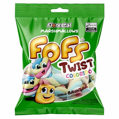 Marshmallow Florestal  Fofs Twist Colorido Baunilha  50G
