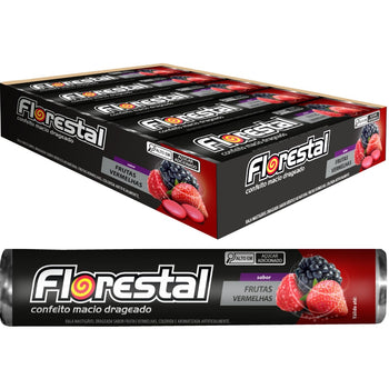 Confeito Drage Frut Vermelhas  10 Unidades De 32G