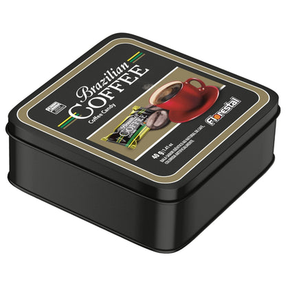 Bala Brazilian Coffee Lata 40G Display Com 10 Unidades