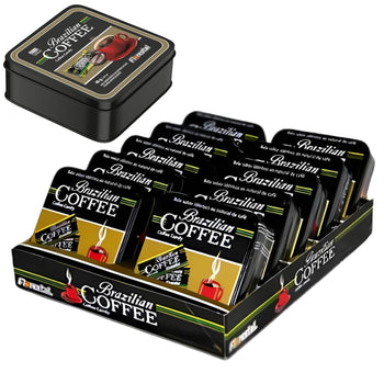 Bala Brazilian Coffee Lata 40G Display Com 10 Unidades