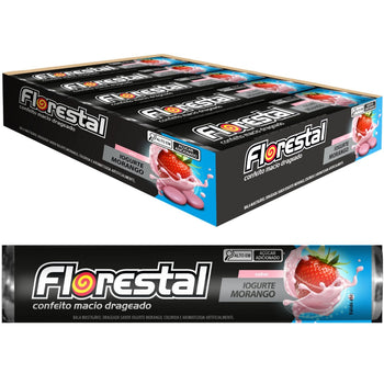 Confeito Drage Iog Morango 10 Unidades De 32G