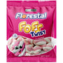 Marshmallow Florestal Fofs Twist Rosa Branco 220G Kit Com 6