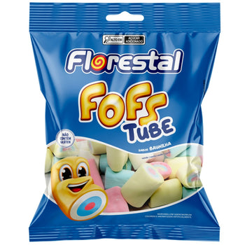 Marshmallow Florestal Fofs Baunilha Tube Colorido 50G