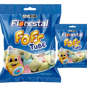Marshmallow Florestal Fofs Baunilha Tube Colorido 50G