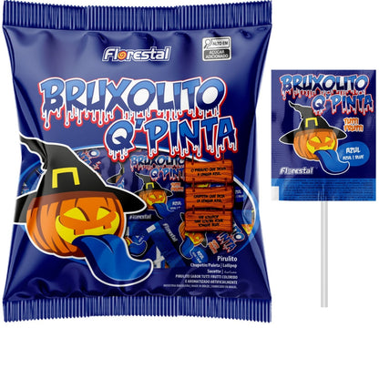 Pirulito Florestal Bruxolita Q\'Pinta Tutti Frutti 50G