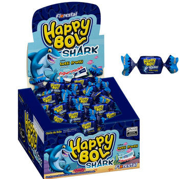 Chiclete Florestal Happy Bol Shark Tutti Frutti 140G
