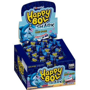 Chiclete Florestal Happy Bol Shark Tutti Frutti 140G