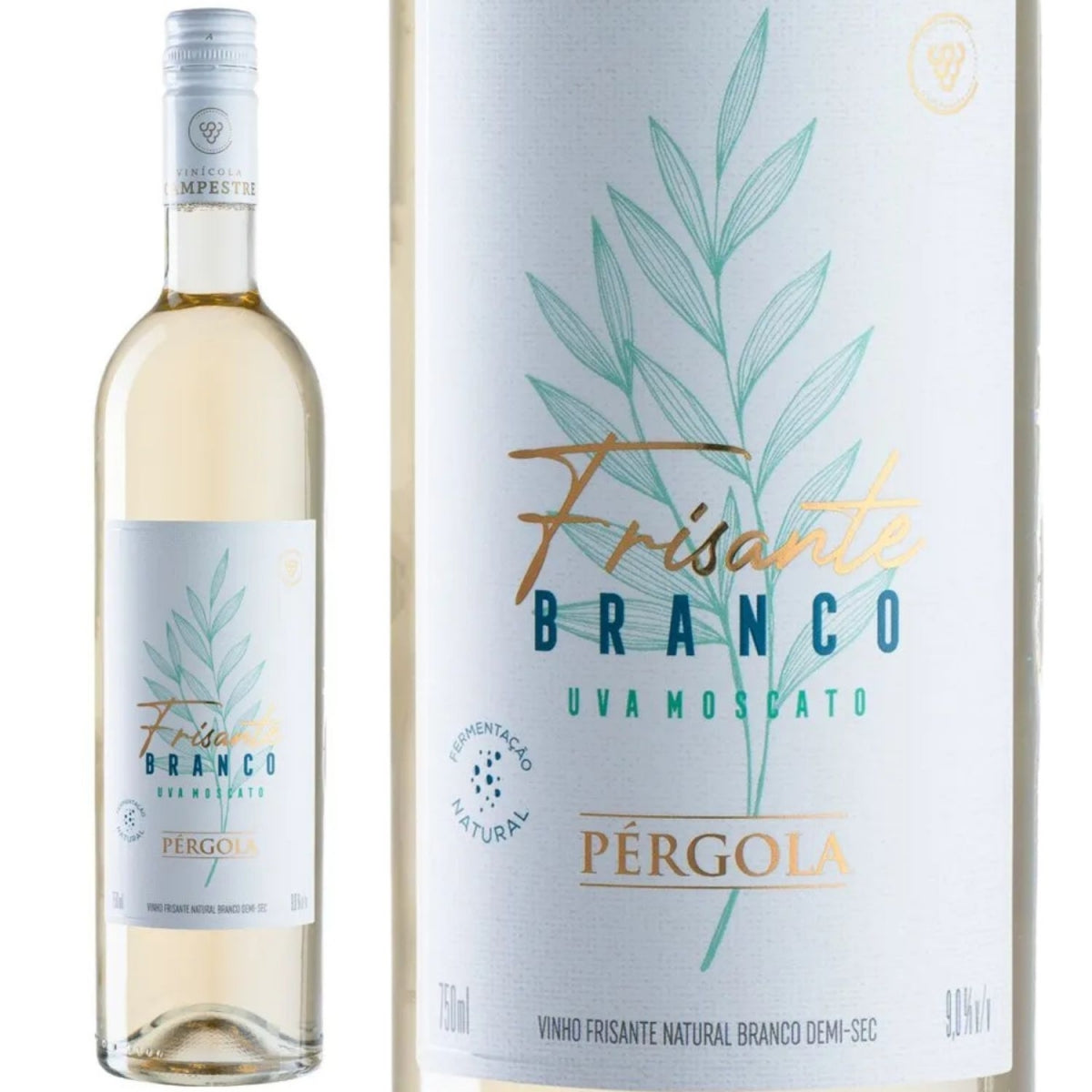 Vinho Frisante Pergola Branco Demi-Sec Garrafa 750ml