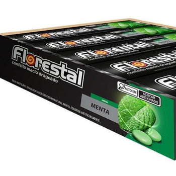 Bala Drops Florestal Drageado Menta 32g Embalagem Com 10