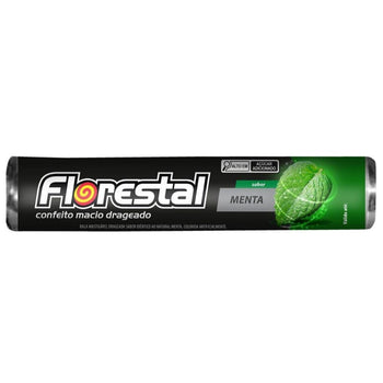 Bala Drops Florestal Drageado Menta 32g Embalagem Com 10