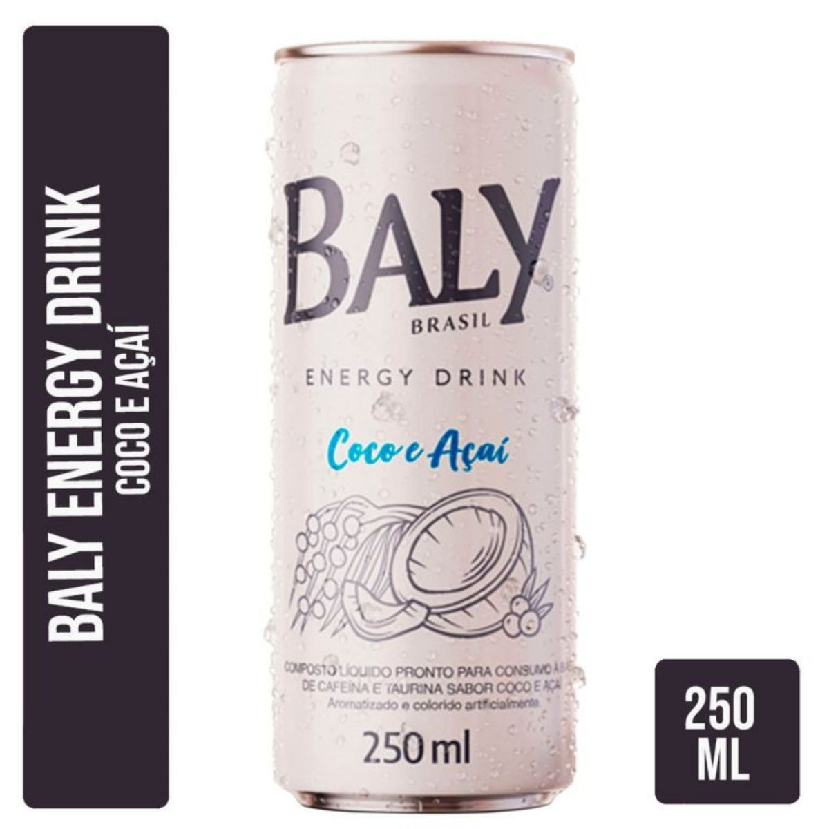 Energetico Baly Coco e Acai Lata 250ml