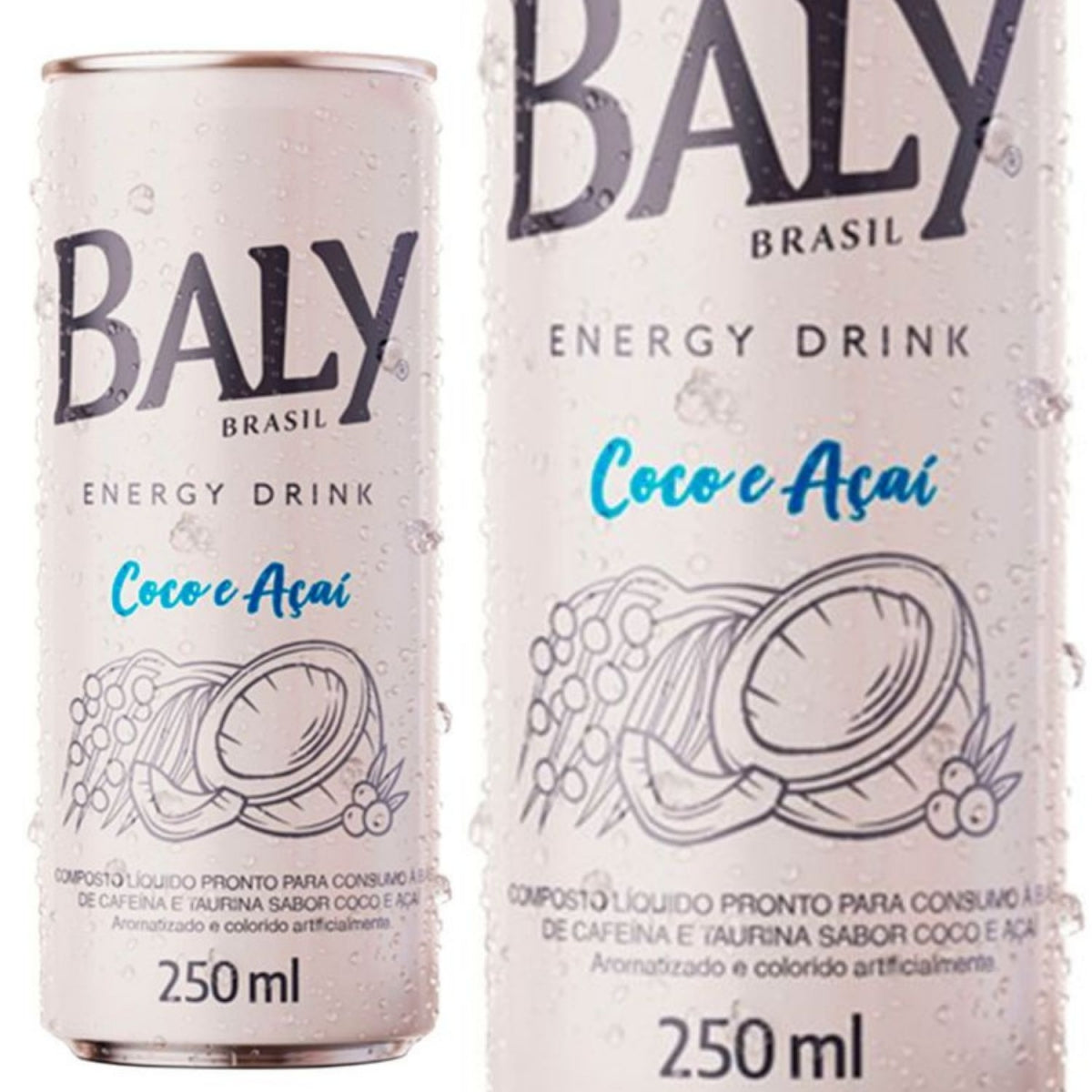 Energetico Baly Coco e Acai Lata 250ml