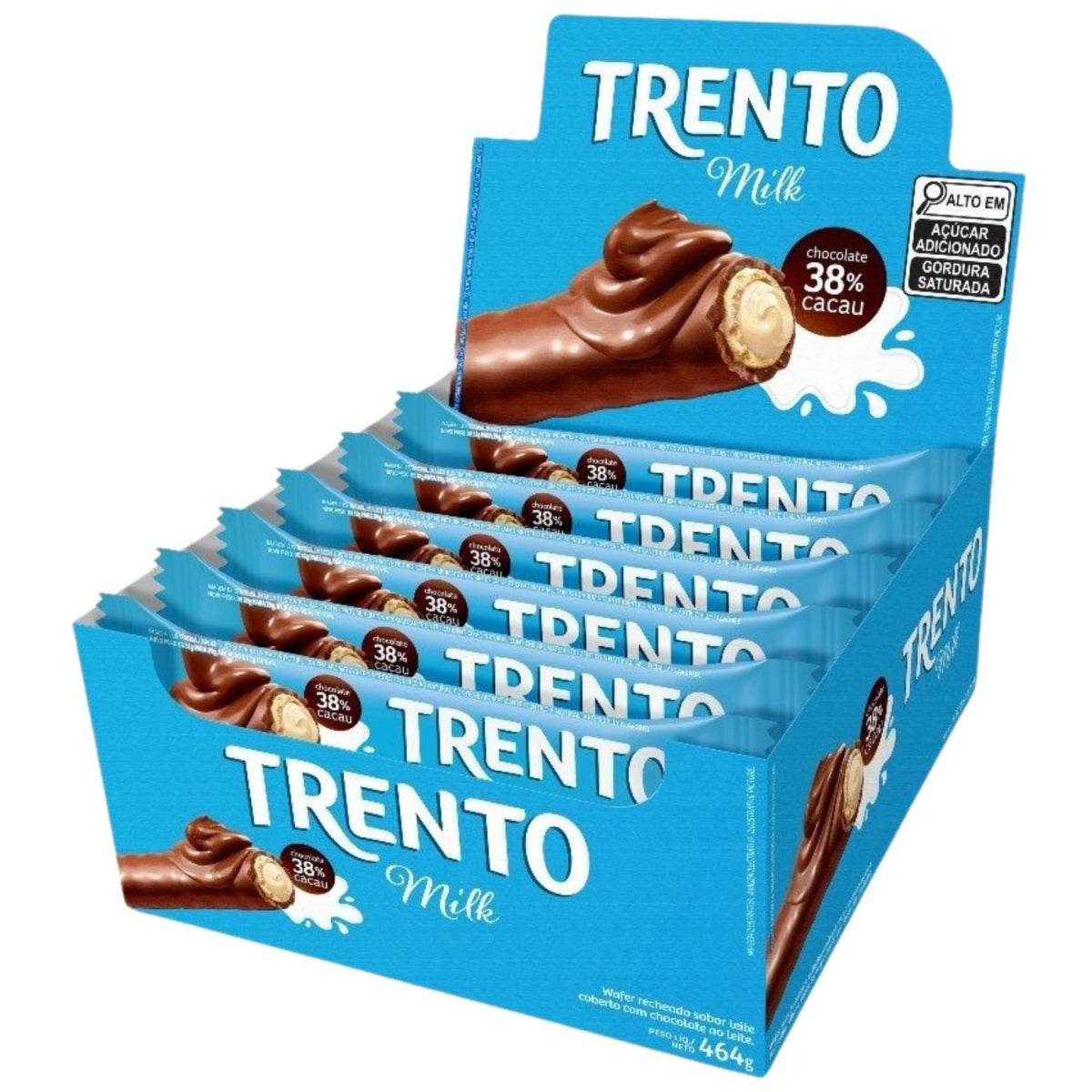 Chocolate Trento Wafer Milk 29g Display com 16 Unidades