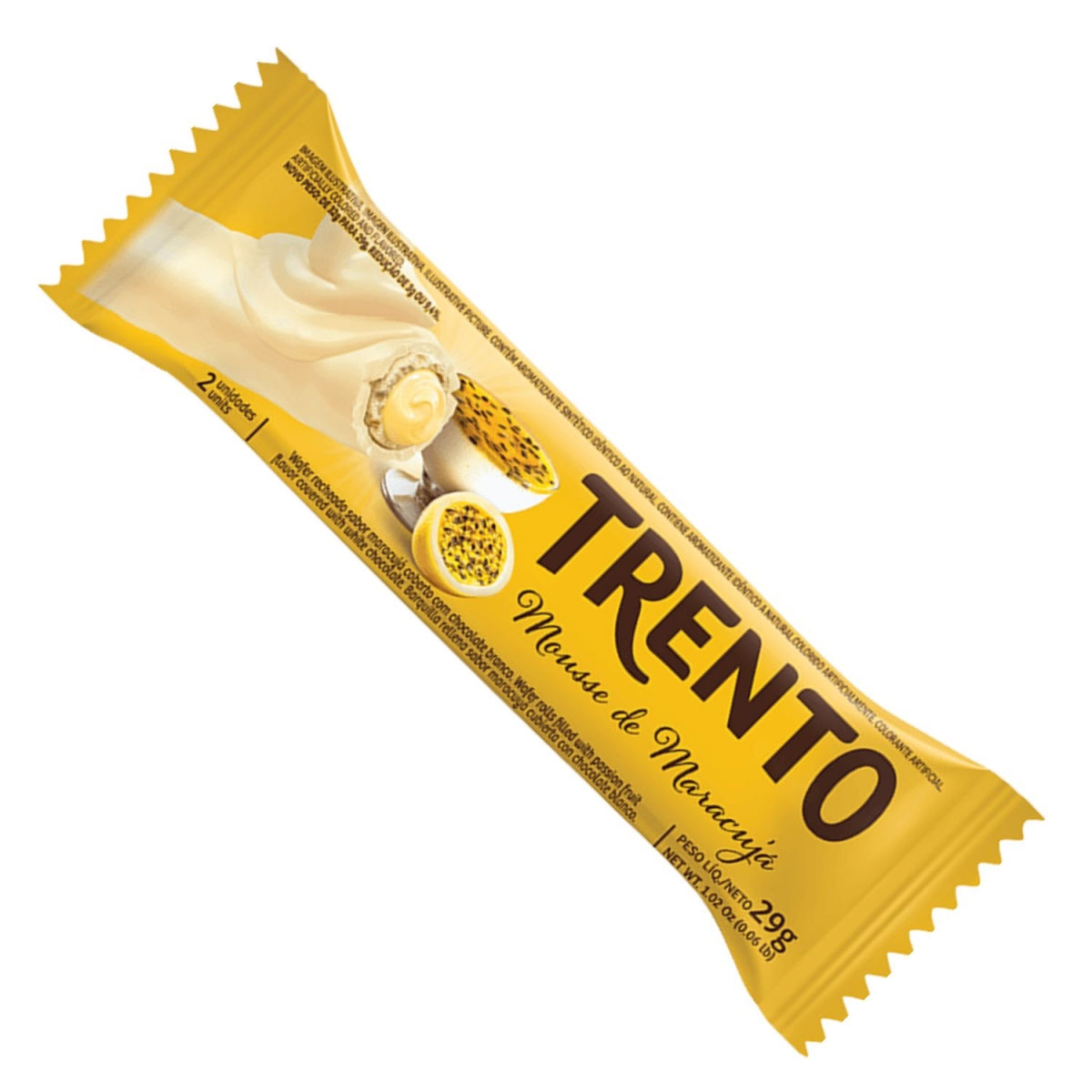Chocolate Trento Mousse de Maracuja 29g Caixa Com 16Unidades