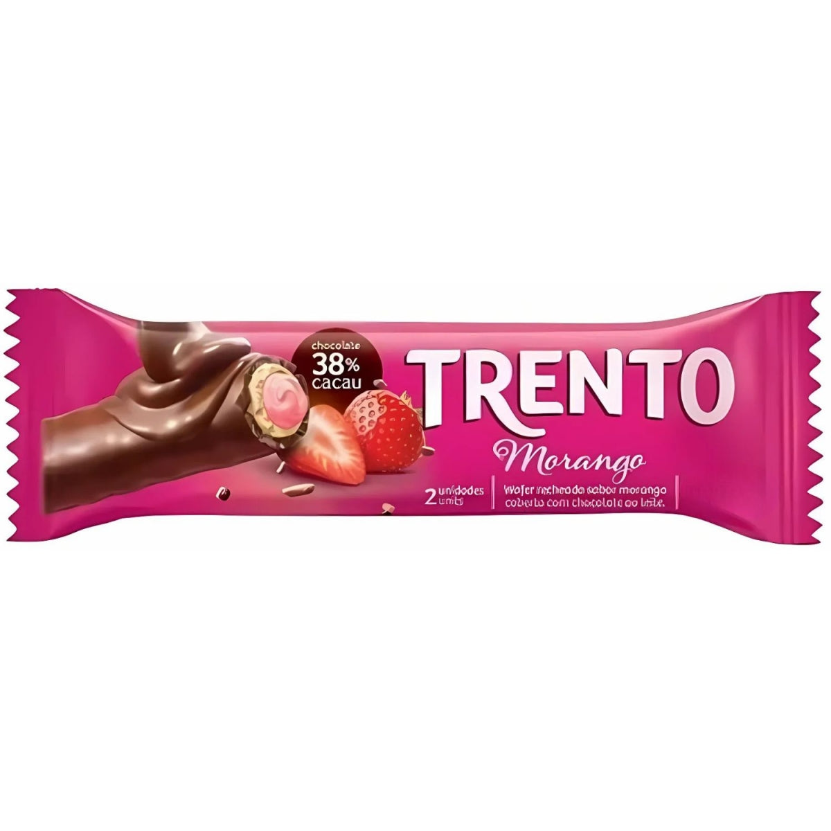 Chocolate Trento Morango 29g Display Com 16 Unidades