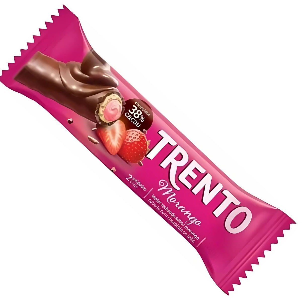 Chocolate Trento Morango 29g Display Com 16 Unidades