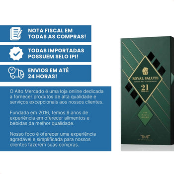 Whisky Royal Salute The Malts Blend 21 Anos 700ml