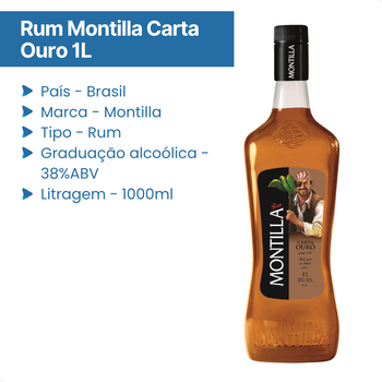 Rum Montilla Ouro 1l