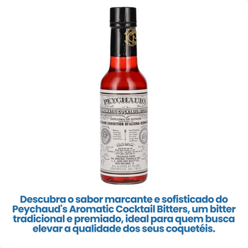 Bitters Peychauds Aromatic Cocktail com 148ml para Coquetéis