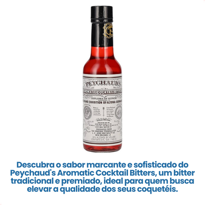 Bitters Peychauds Aromatic Cocktail com 148ml para Coqueteis