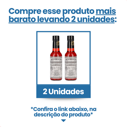 Bitters Peychauds Aromatic Cocktail com 148ml para Coqueteis