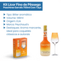 Kit Licor Fino de Pêssego Peachtree Garrafa 700ml Com Taça