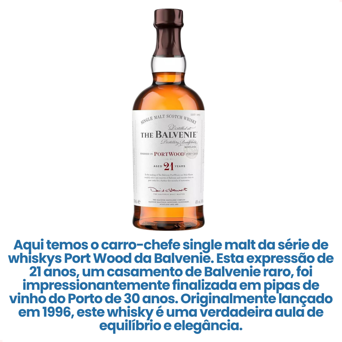 Whisky The Balvenie 21 Anos PortWood 700ml Single Malte Full